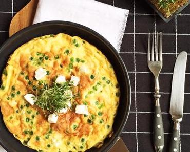 Erbsen-Schafskäse-Frittata (so lecker schmeckt Low-Carb – die Bikinifigur lässt grüßen!)