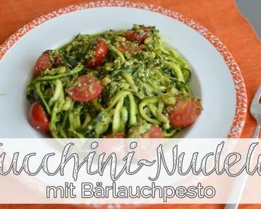 Zucchini-Nudeln mit Bärlauchpesto