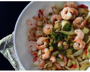 Garnelen-Fenchel-Pfanne