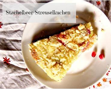 Montag Rezept: feiner Hefekuchen mit Stachelbeeren und Streuseln